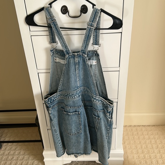 H&M Light Wash Denim Shortall Dress - Picture 2 of 6